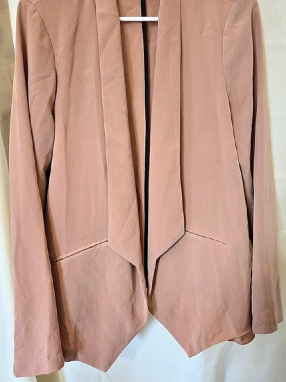 Love21 Tan Open Front Blazer Size 8 Like New